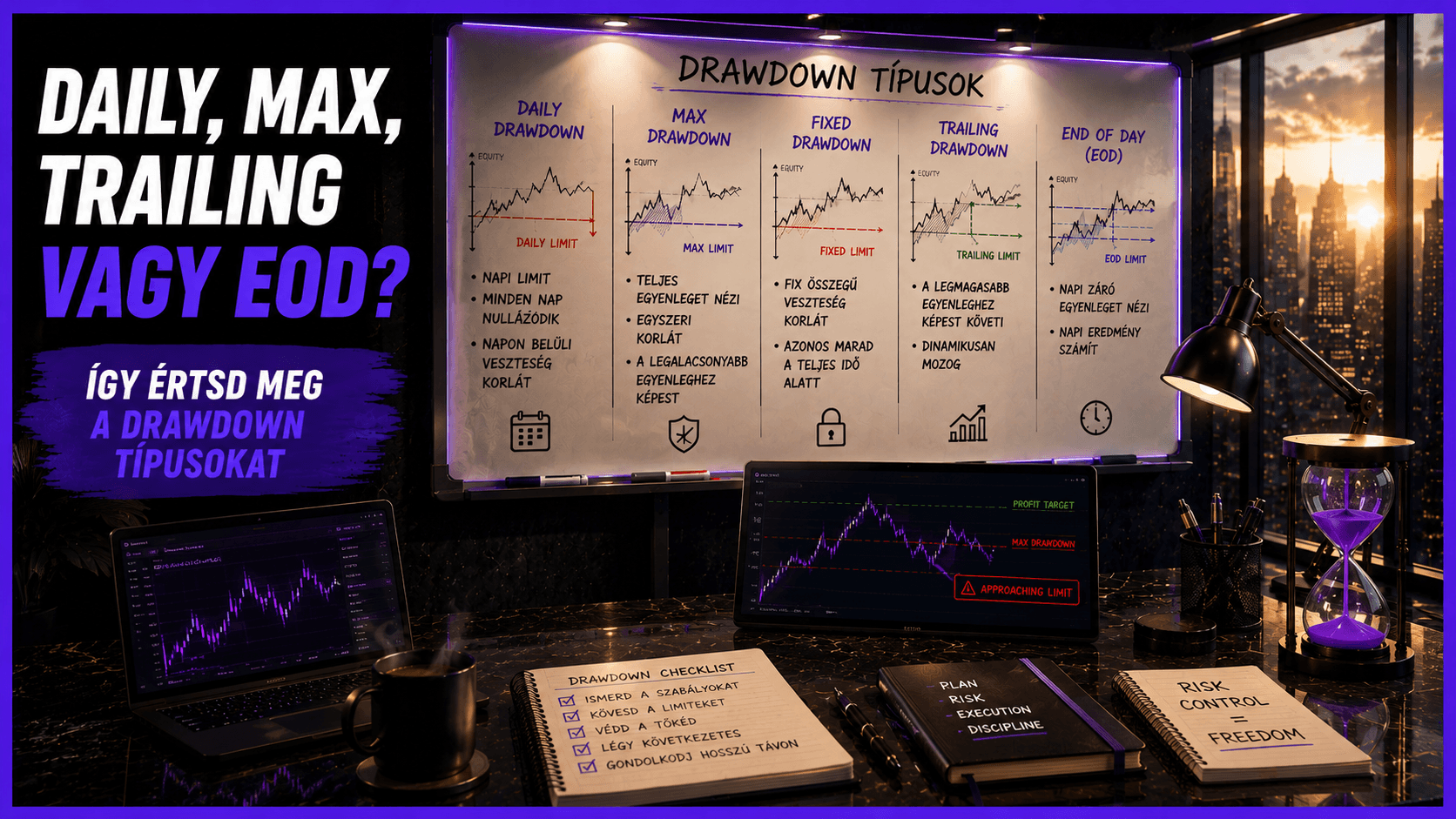 DAILY, MAX, TRAILING vagy EOD?- Így értsd meg a drawdown típusokat.