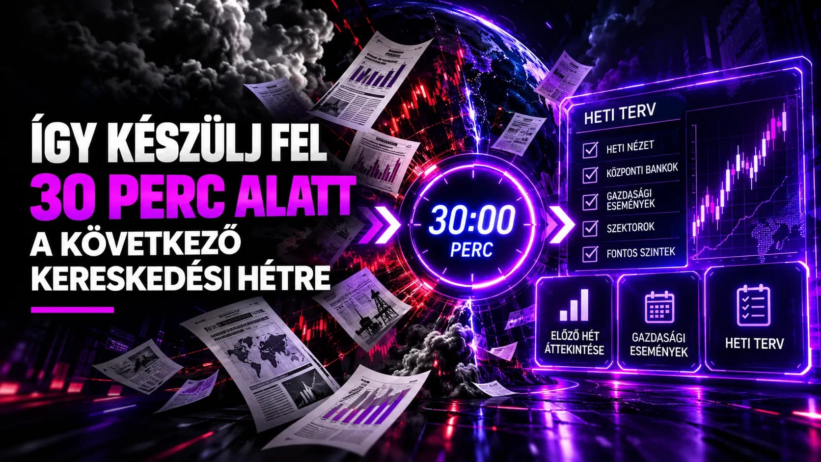 Így készülj fel 30 perc alatt a következő kereskedési hétre