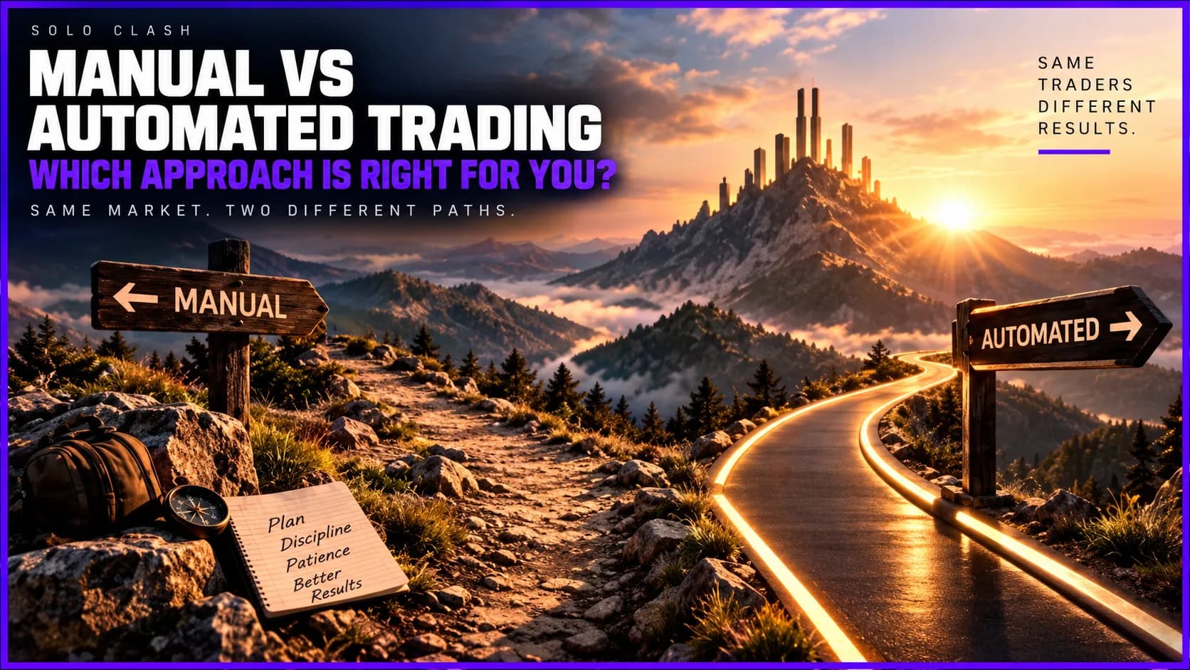 One trader decides everything themselves. The other almost nothing. Which one fares better?