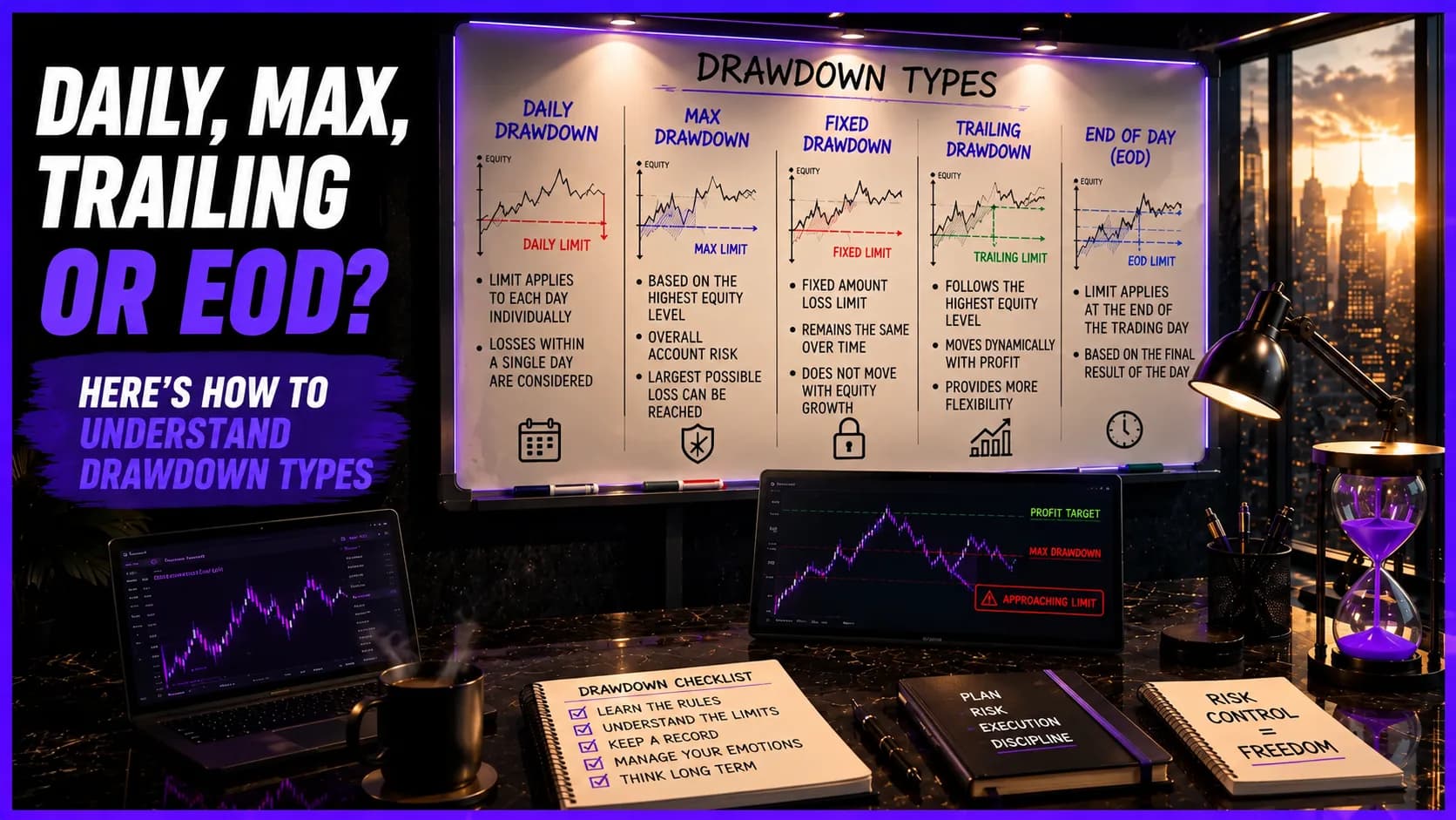 DAILY, MAX, TRAILING or EOD? - How to understand drawdown types.