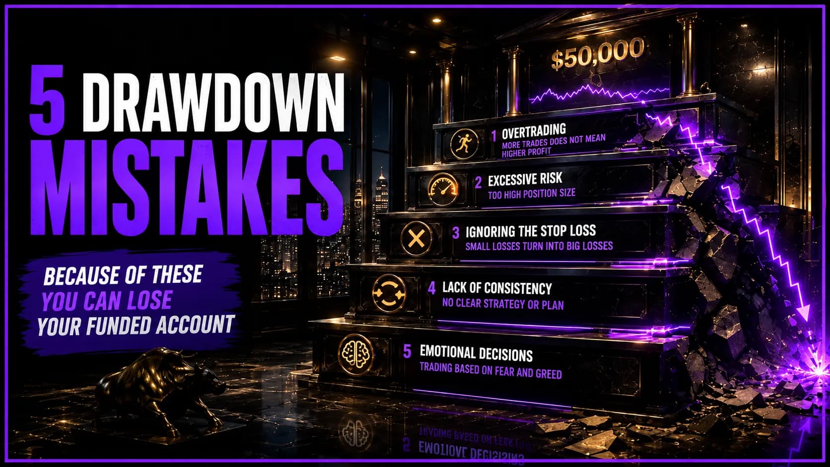 5 common drawdown mistakes that can make you lose your account faster than you think