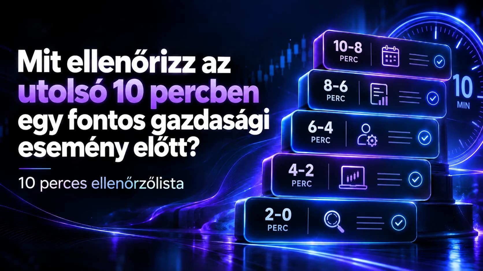 Fontos gazdasági esemény közeleg? Ezt ellenőrizd az utolsó 10 percben
